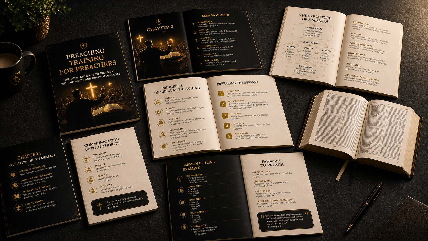 Contenido interior del manual Predicador Impactante