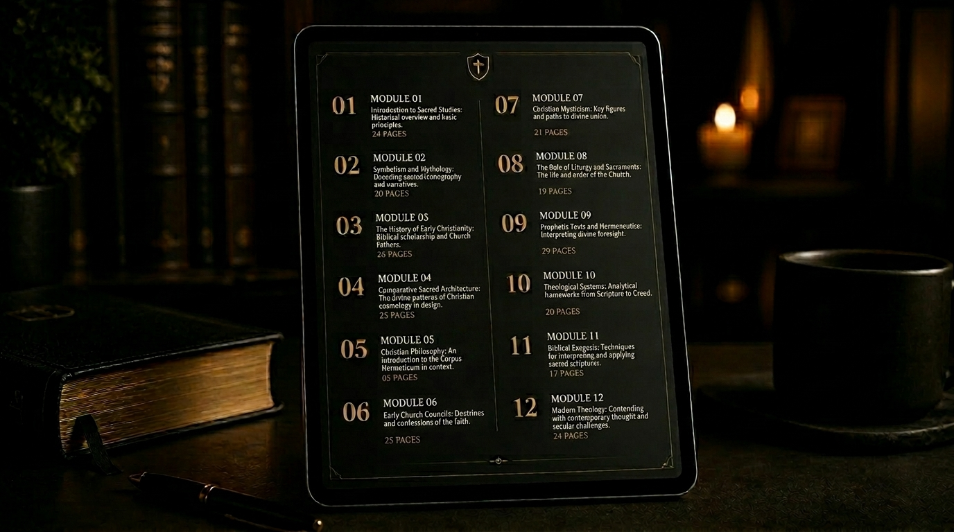 12 Módulos en tablet de la guía Predicador Impactante